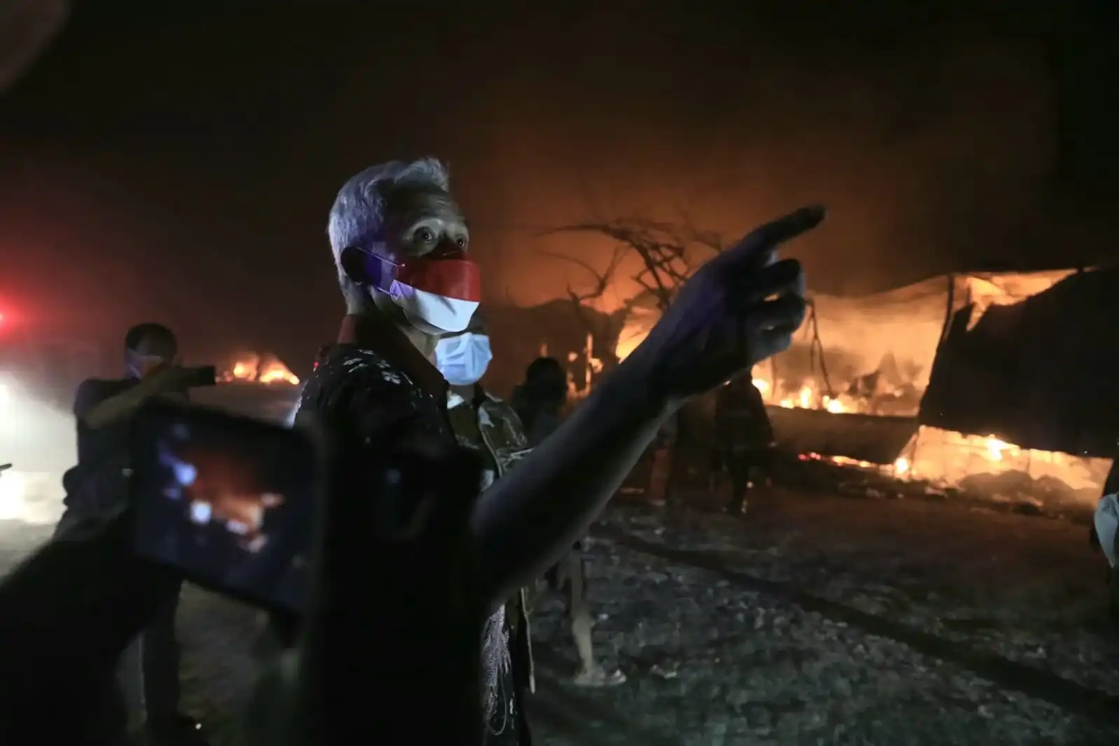 Relokasi Pasar Johar Terbakar, Ganjar dari Rembang Langsung Turun Tangan ke Lokasi