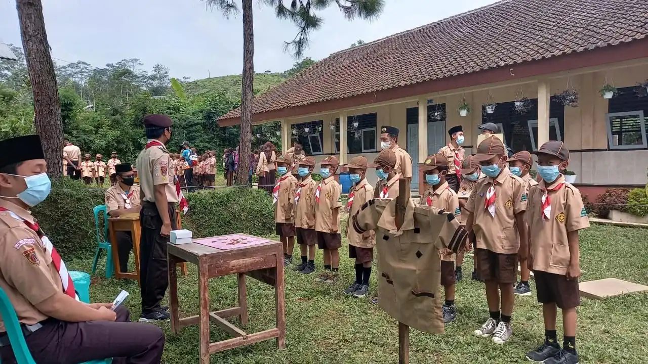 Keterangan foto: suasana Pesta Siaga Kwartir Ranting Karangkobar di SMPN 2 Karangkobar Banjarnegara (dok)