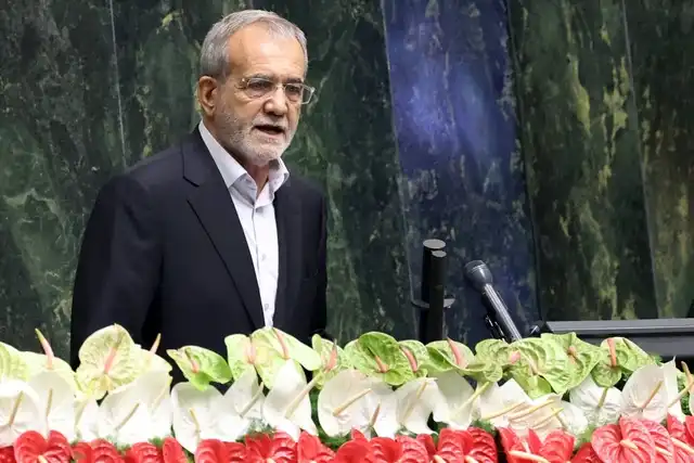 Presiden Iran yang baru, Masoud Pezeshkian,