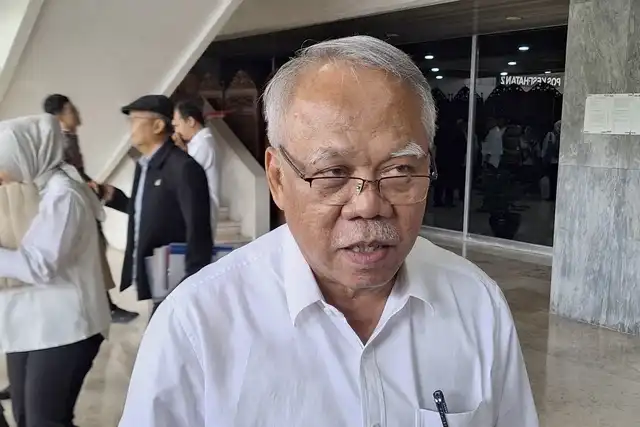 Kepala Otorita IKN (OIKN) Basuki Hadimuljono ditemui di Gedung DPR, Jakarta Pusat pada Senin (15/9/2025). Foto: Argya D. Maheswara/kumparan