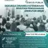 Instran Gelar Diskusi Publik Bahas Keterbukaan Investasi Pengusahaan Angkutan Umum