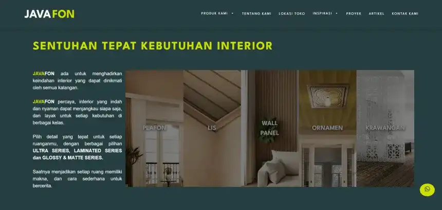 Wall Panel PVC di JAVAFON