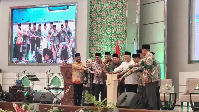 Kick off peringatan 1 Abad Nahdlatul Ulama di Auditorium Prof. Dr. KH M. Tolchah Hasan Universitas Islam Malang (Unisma), Rabu (7/1/2026).